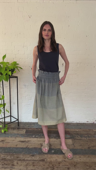 Striped Cotton Handloom Skirt