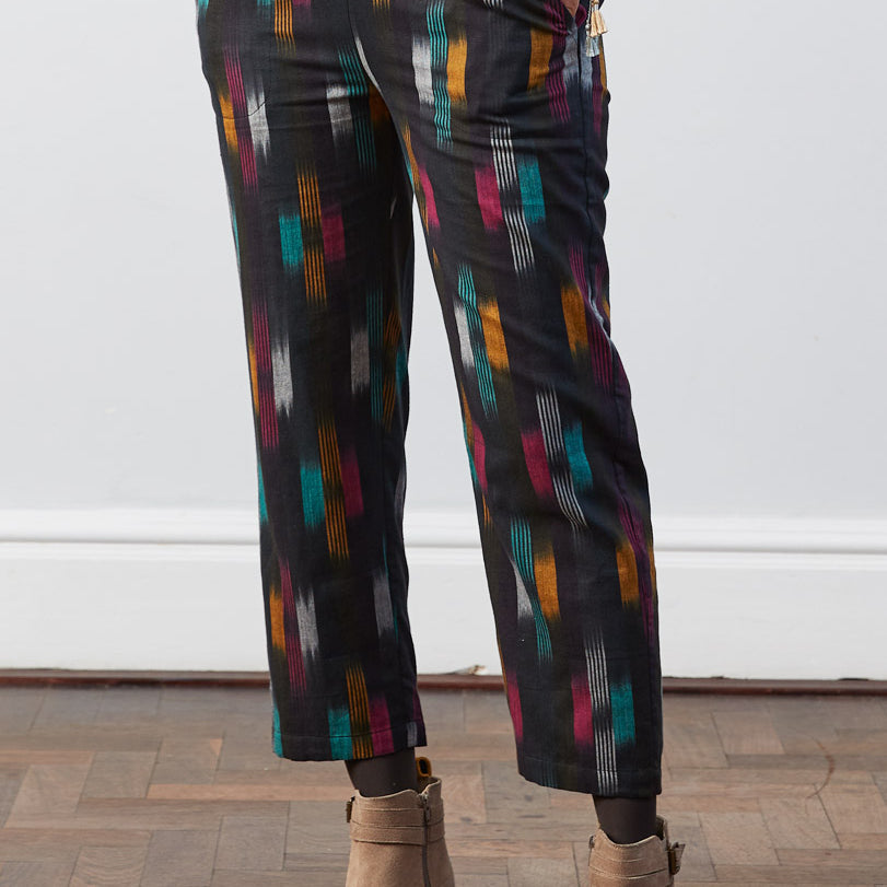 Cotton Handwoven Ikat Trousers