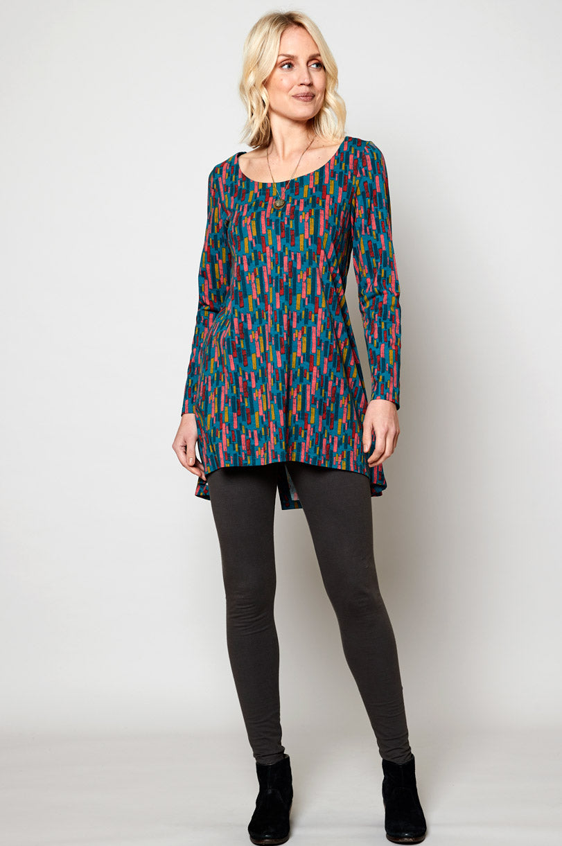 BU5074 Organic Cotton Button Back Tunic