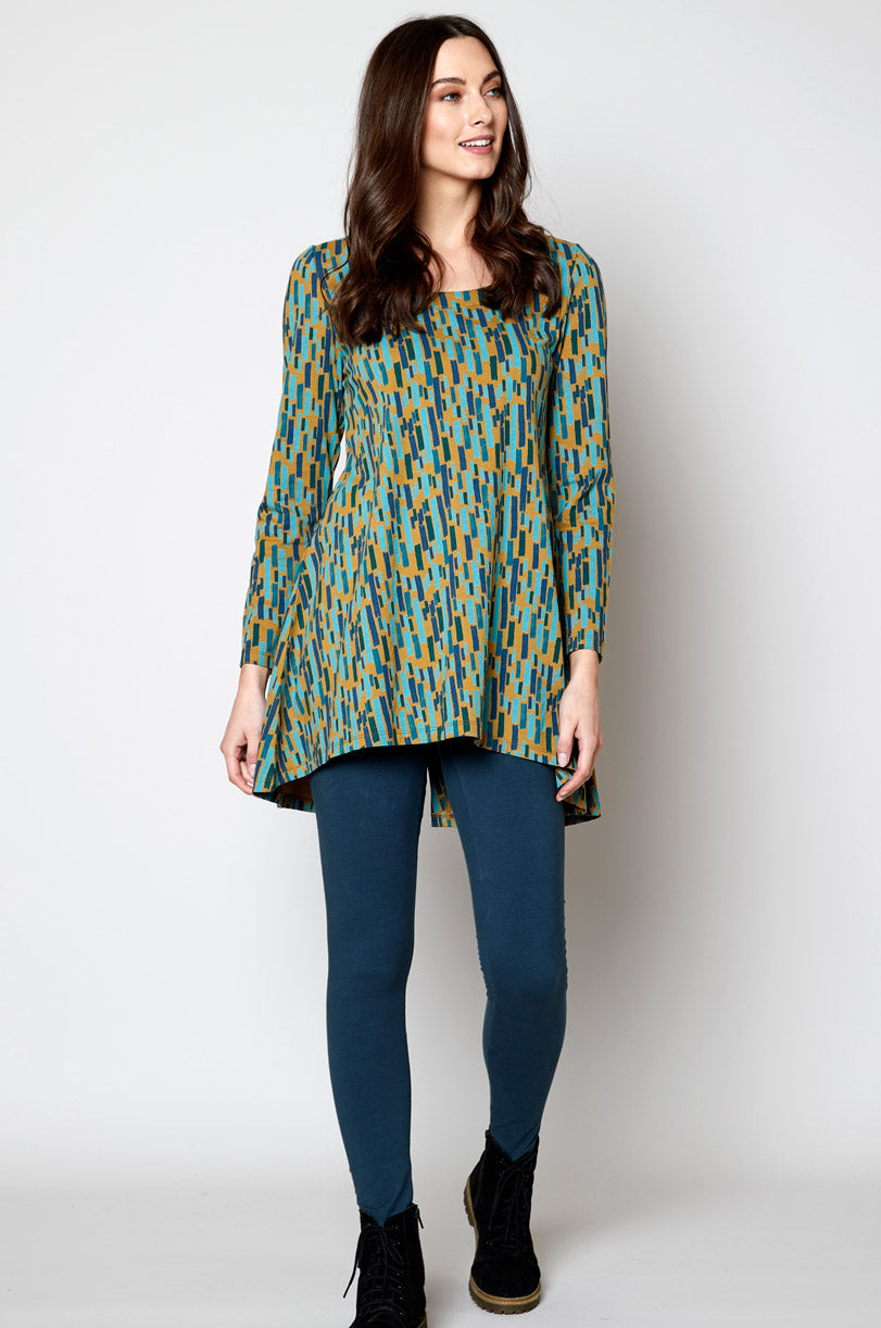 BU5074 Organic Cotton Button Back Tunic