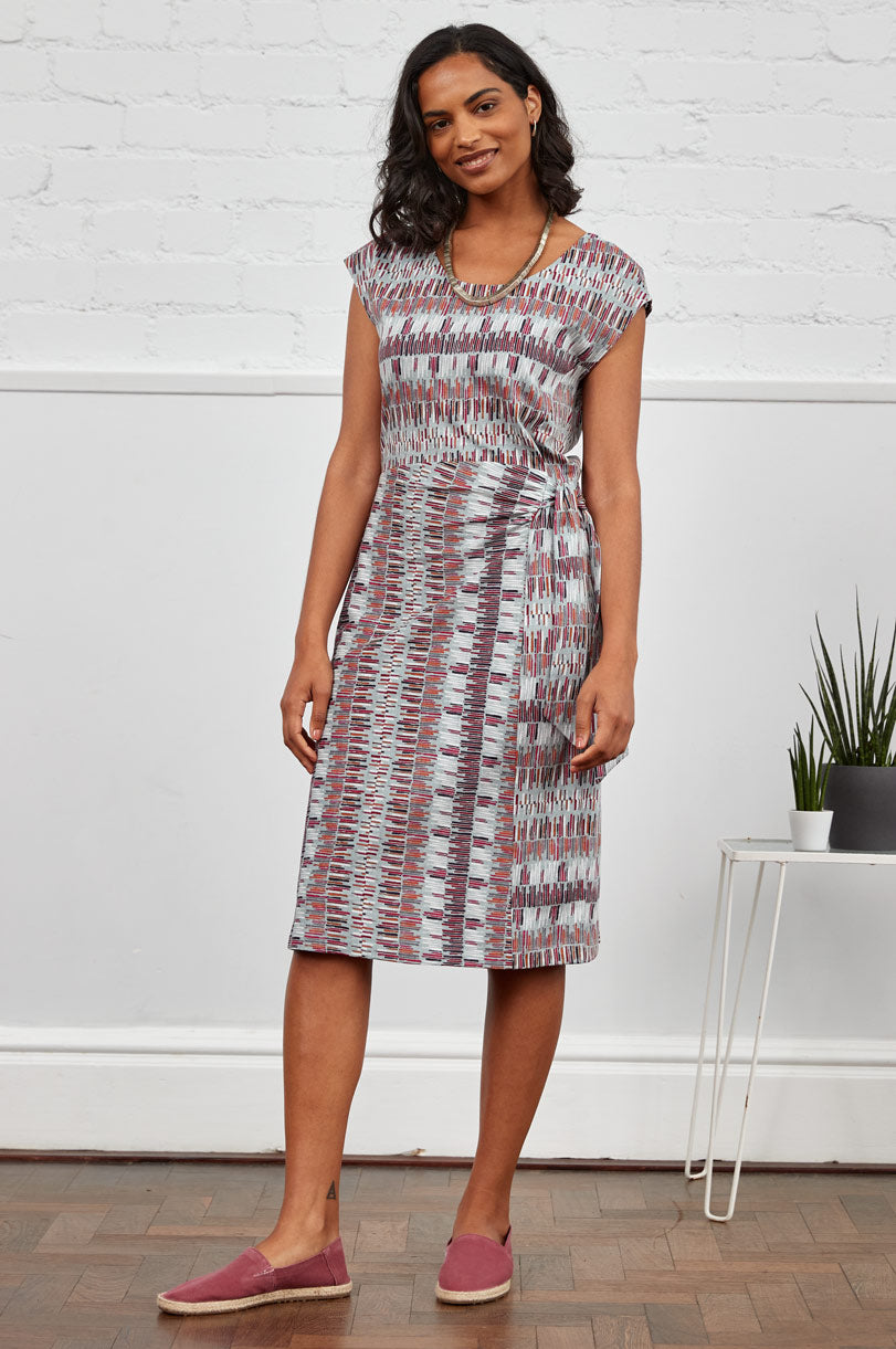 Organic Cotton Tie Side Jersey Dress