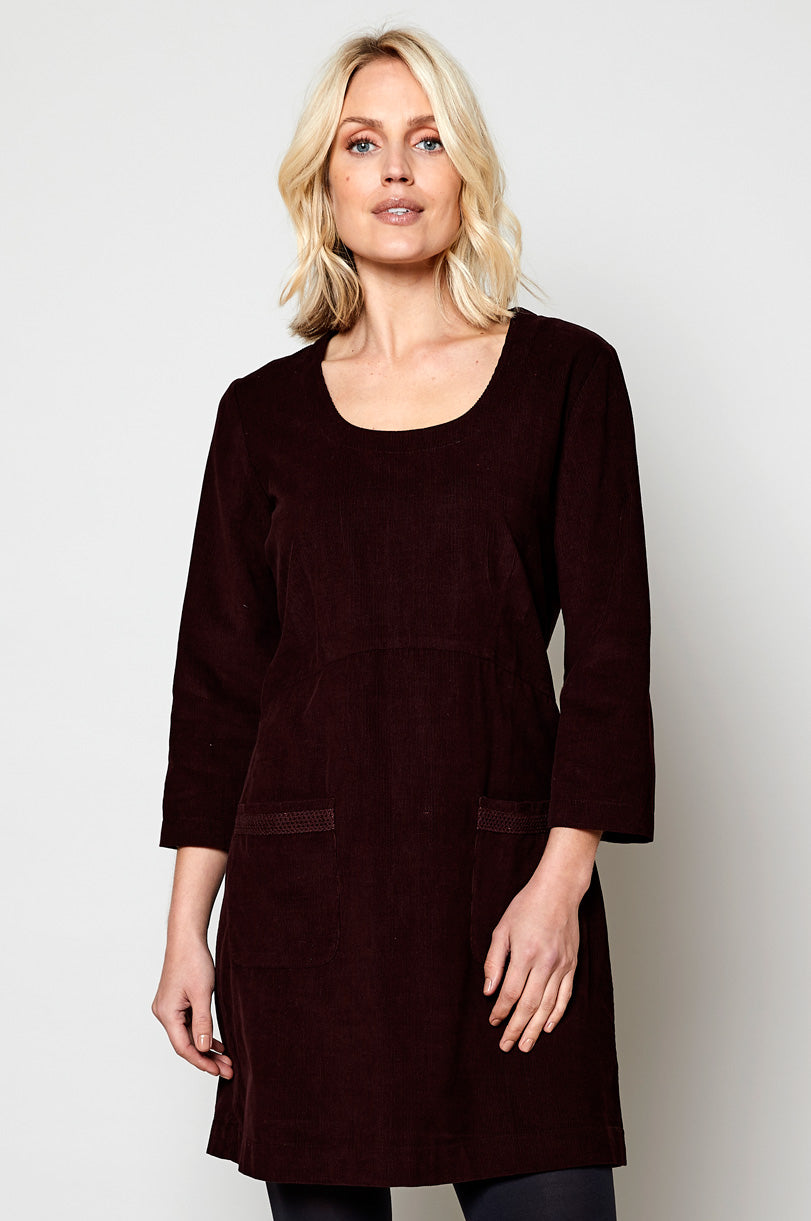 Cotton Crochet Insert Tunic Dress
