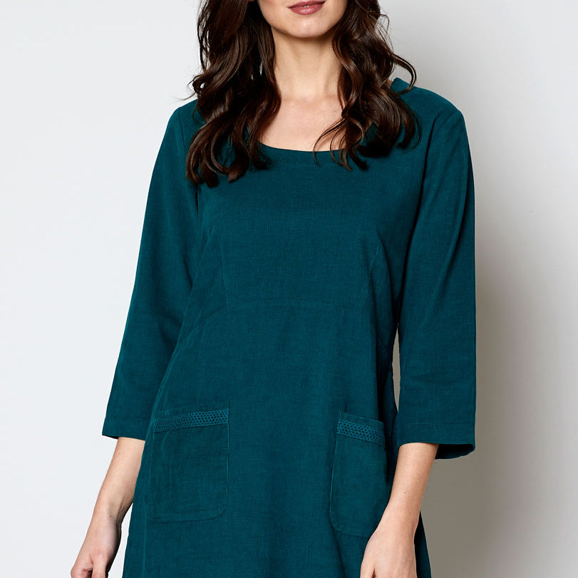 Cotton Crochet Insert Tunic Dress
