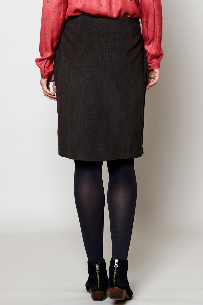 Cotton Needlecord Skirt