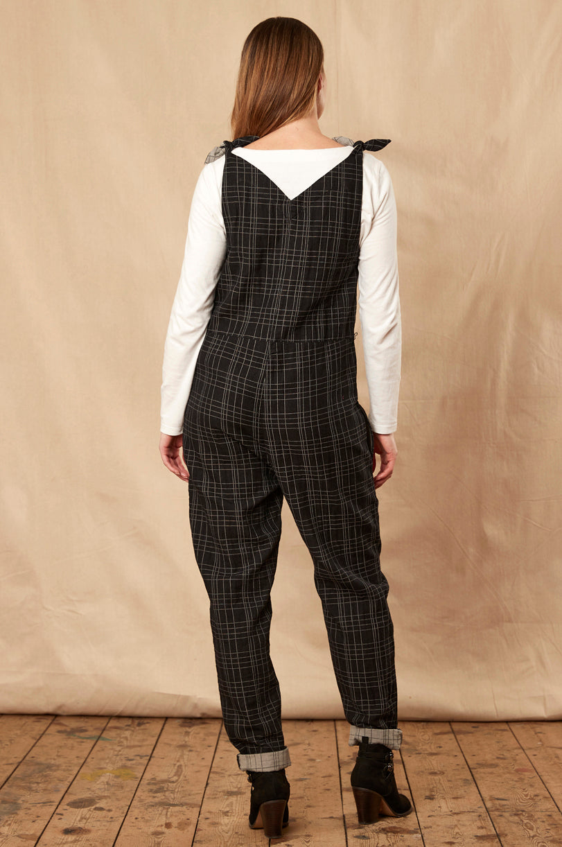 Cotton Double Check Jumpsuit