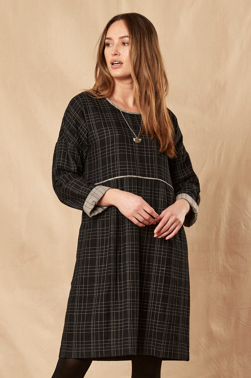 Cotton Double Check Dress