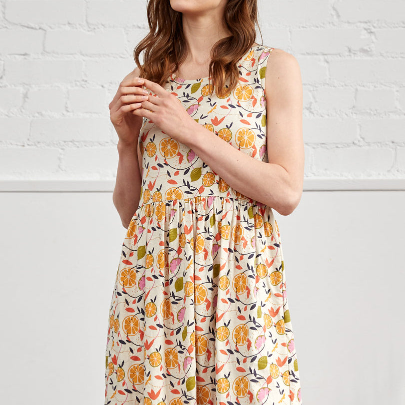 GOTS Organic Cotton Gathered Tunic Dress