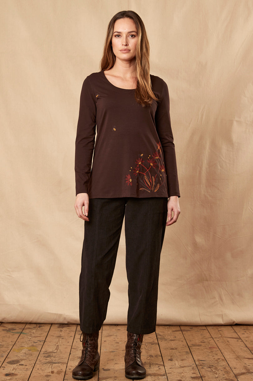 EA4102  Embroidered Top