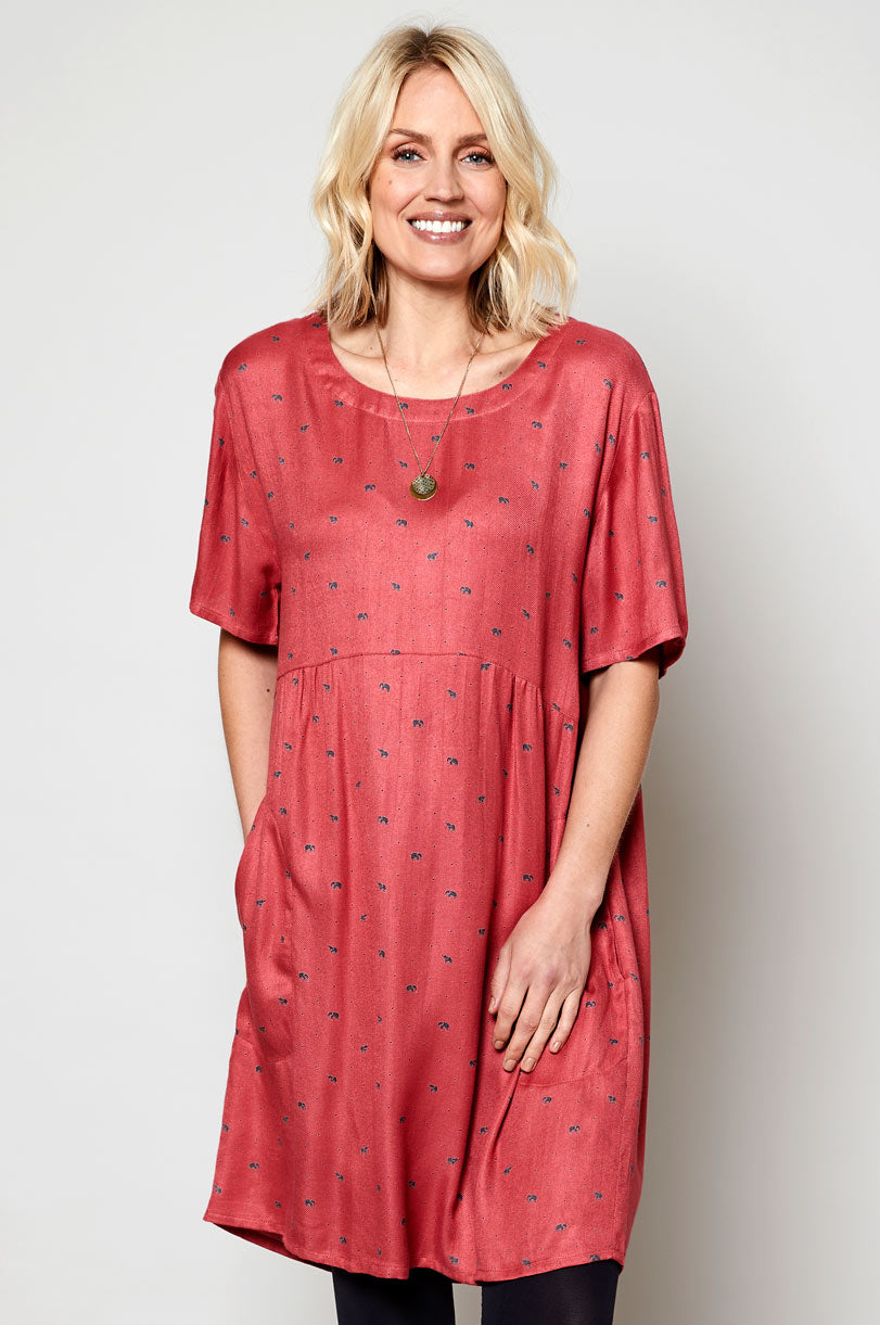 Viscose Floaty Tunic Dress