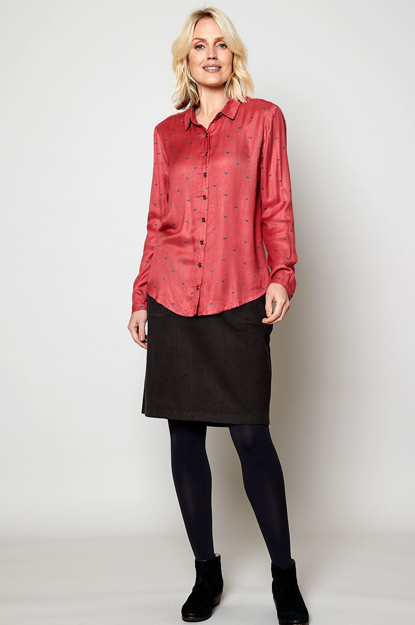EE4024 Elephant Print Shirt