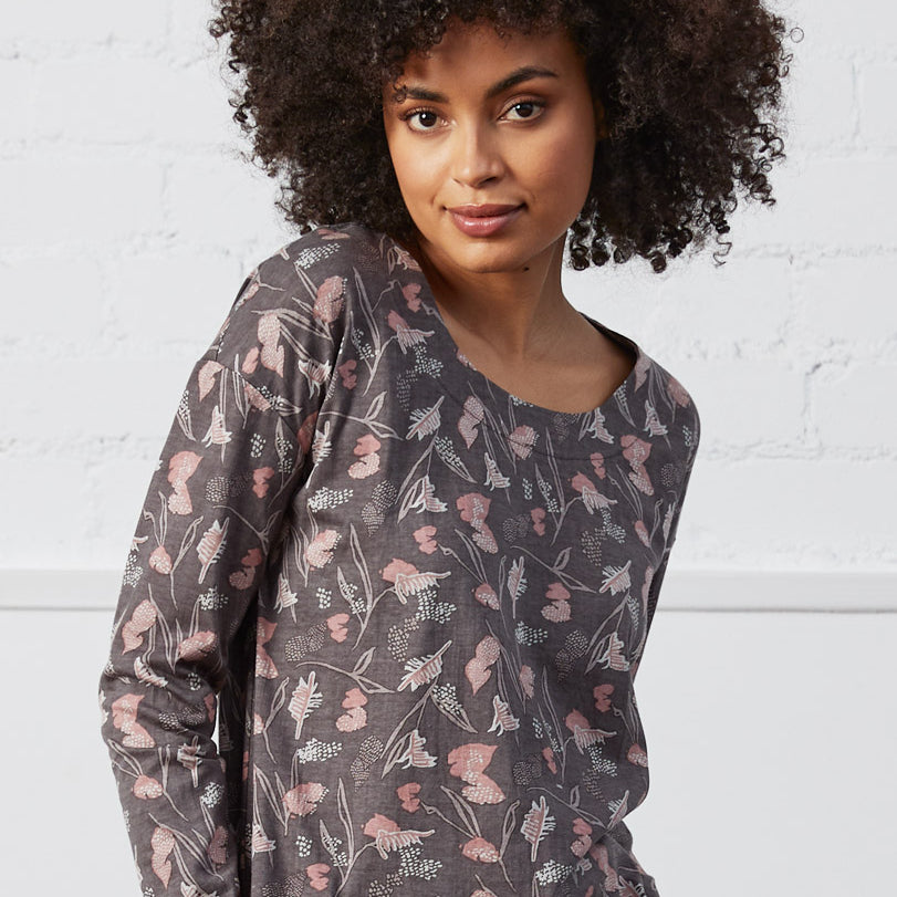 Organic Cotton Easy Fit Print Top