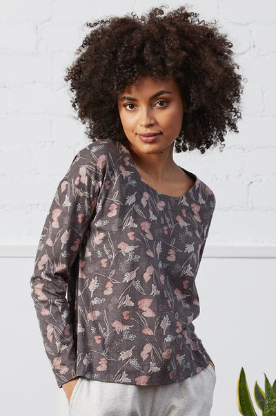 Organic Cotton Easy Fit Print Top