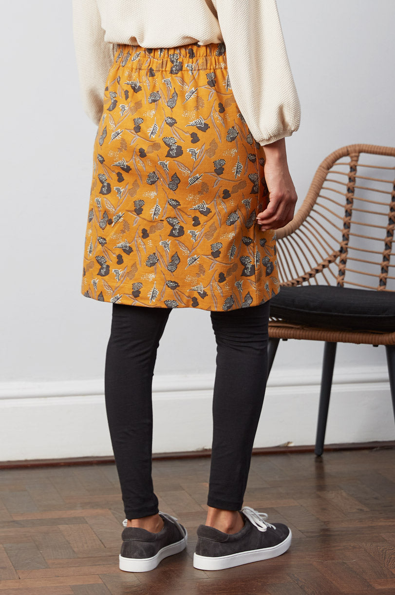 Cotton Straight Jersey Skirt