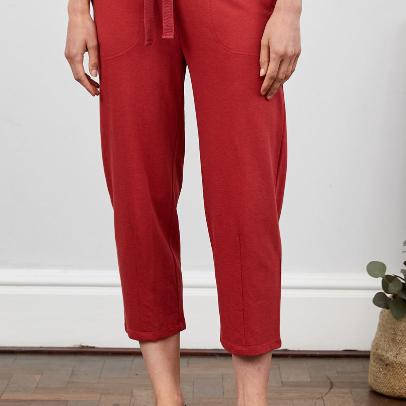GOTS Organic Cotton Cropped Trouser
