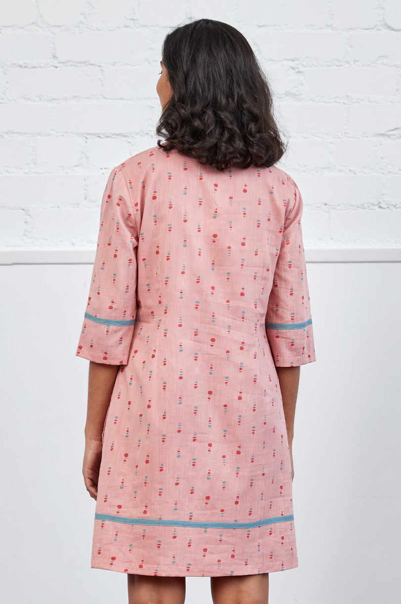 Cotton Voile Tassel Tunic Dress
