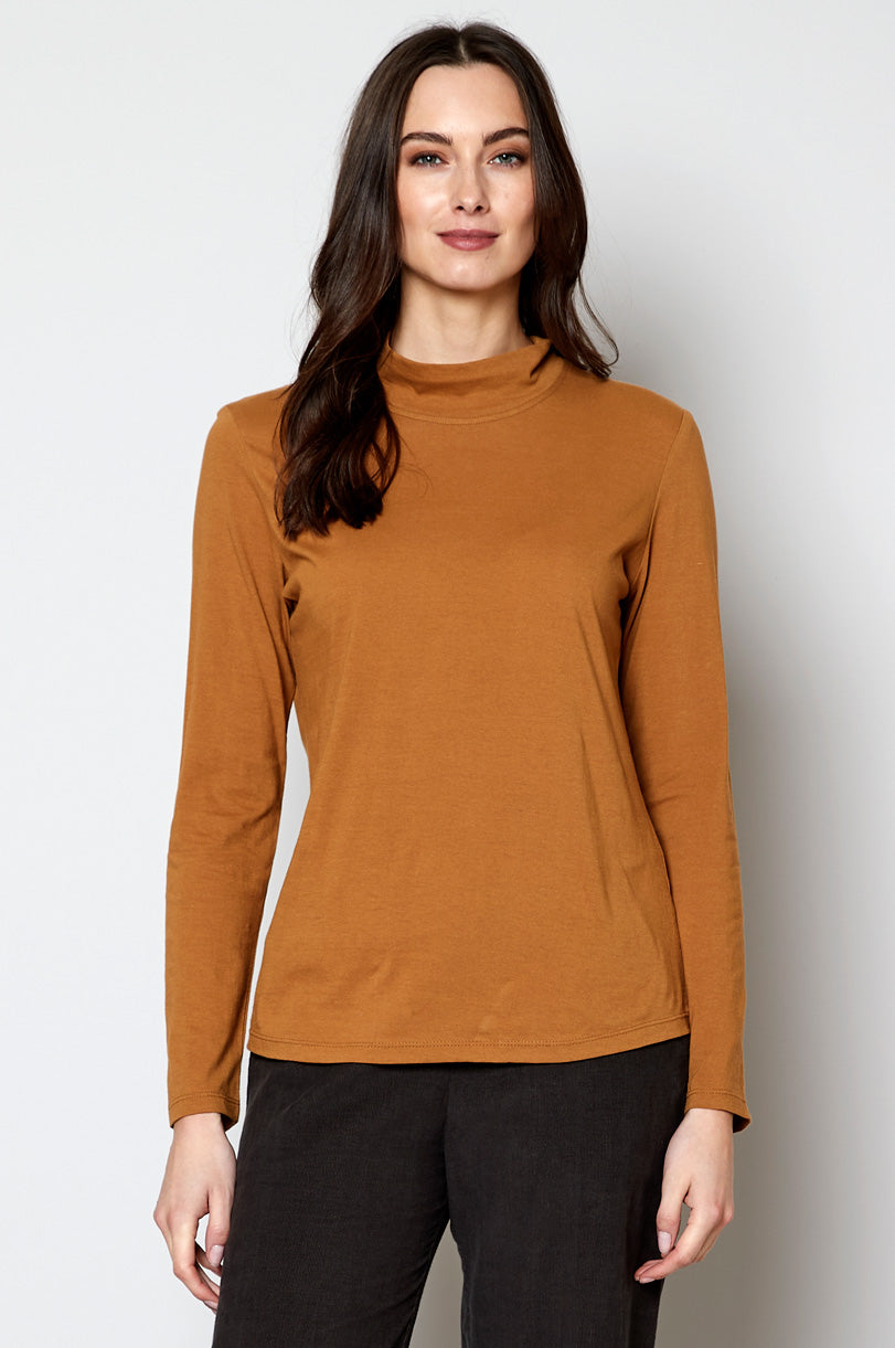 Organic Cotton Turtle Neck Top