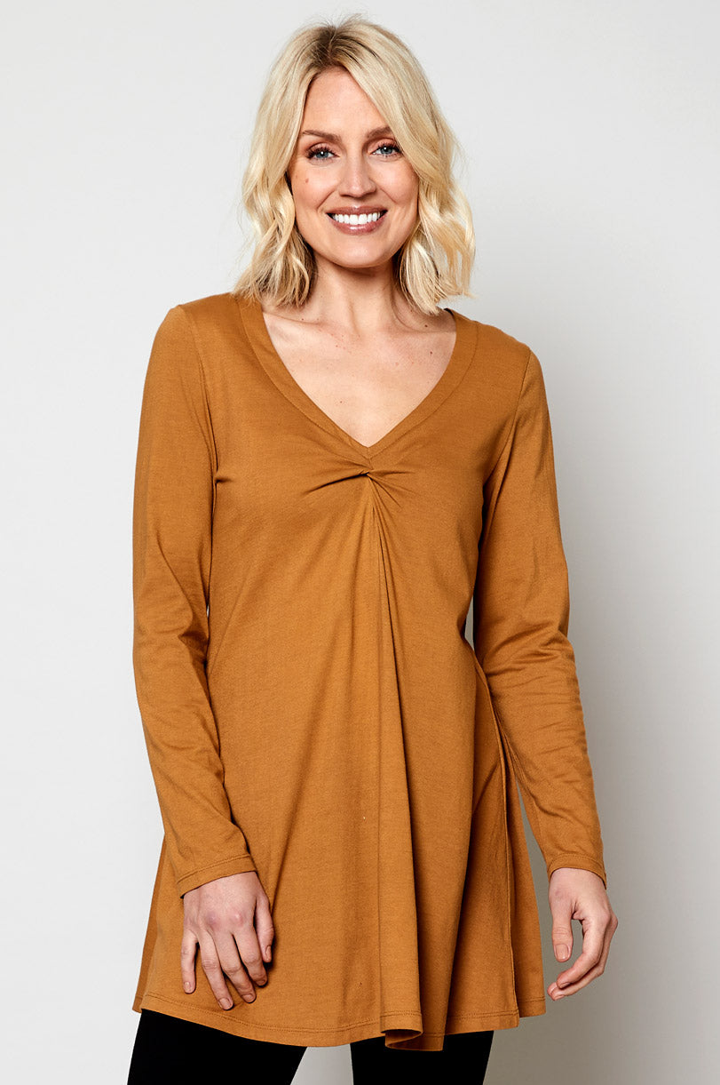 Organic Cotton Knot Front Tunic