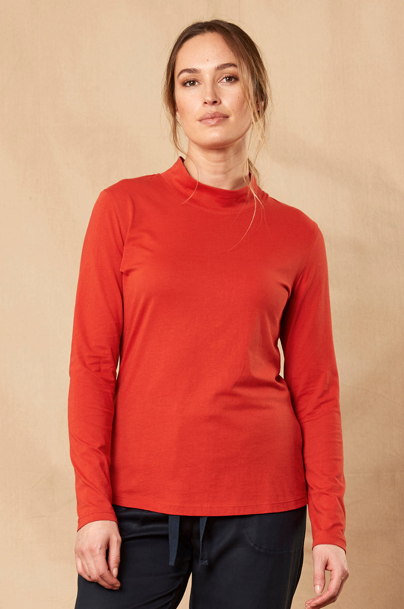 GOTS Organic Cotton Turtle Neck Top