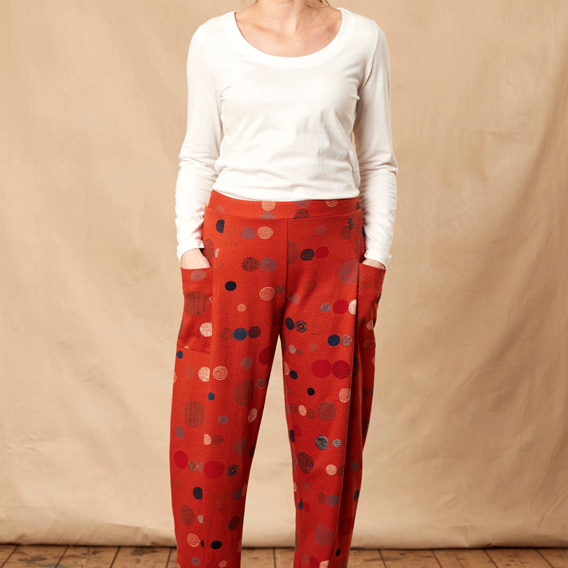 Cotton Orb Print Bubble Trouser