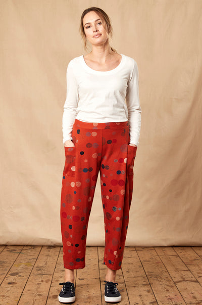 Cotton Orb Print Bubble Trouser