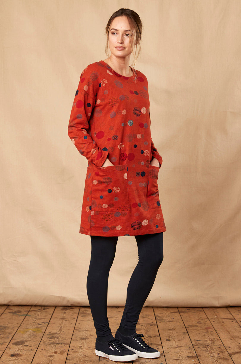 Cotton Straight Tunic Dress