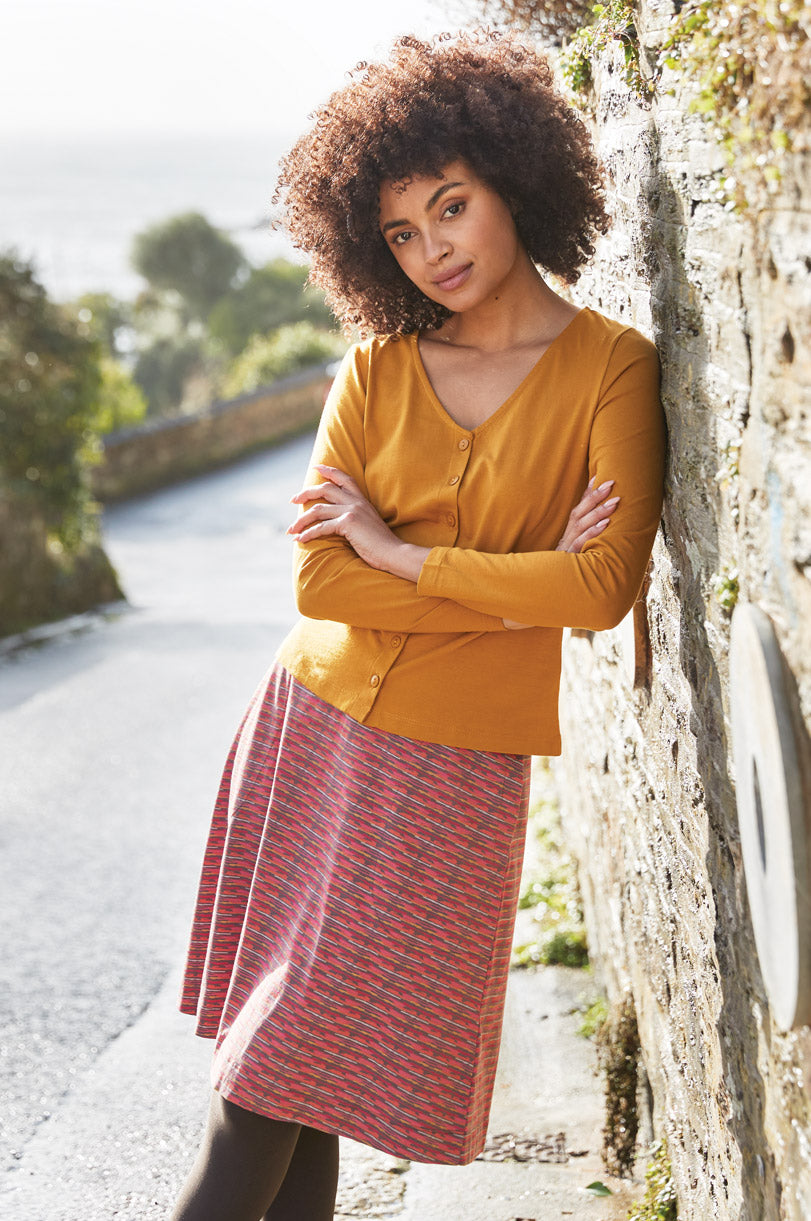 GOTS Organic Cotton Jersey Skirt with Pockets