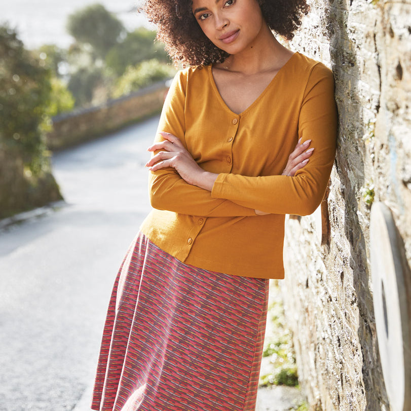 GOTS Organic Cotton Jersey Skirt with Pockets