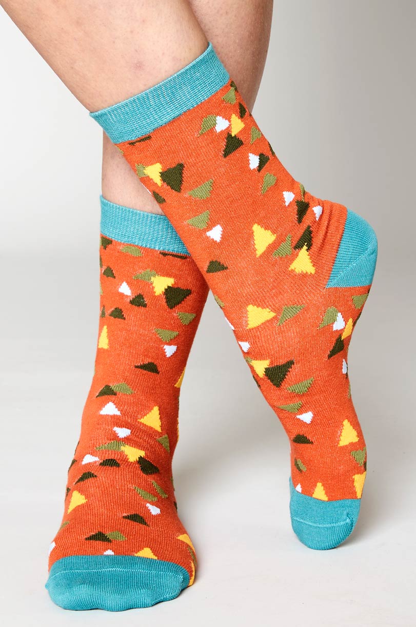 SK0438 Organic Cotton Triangles Socks