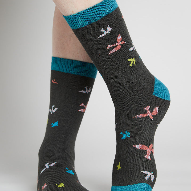 GOTS Organic Cotton Swallows Socks