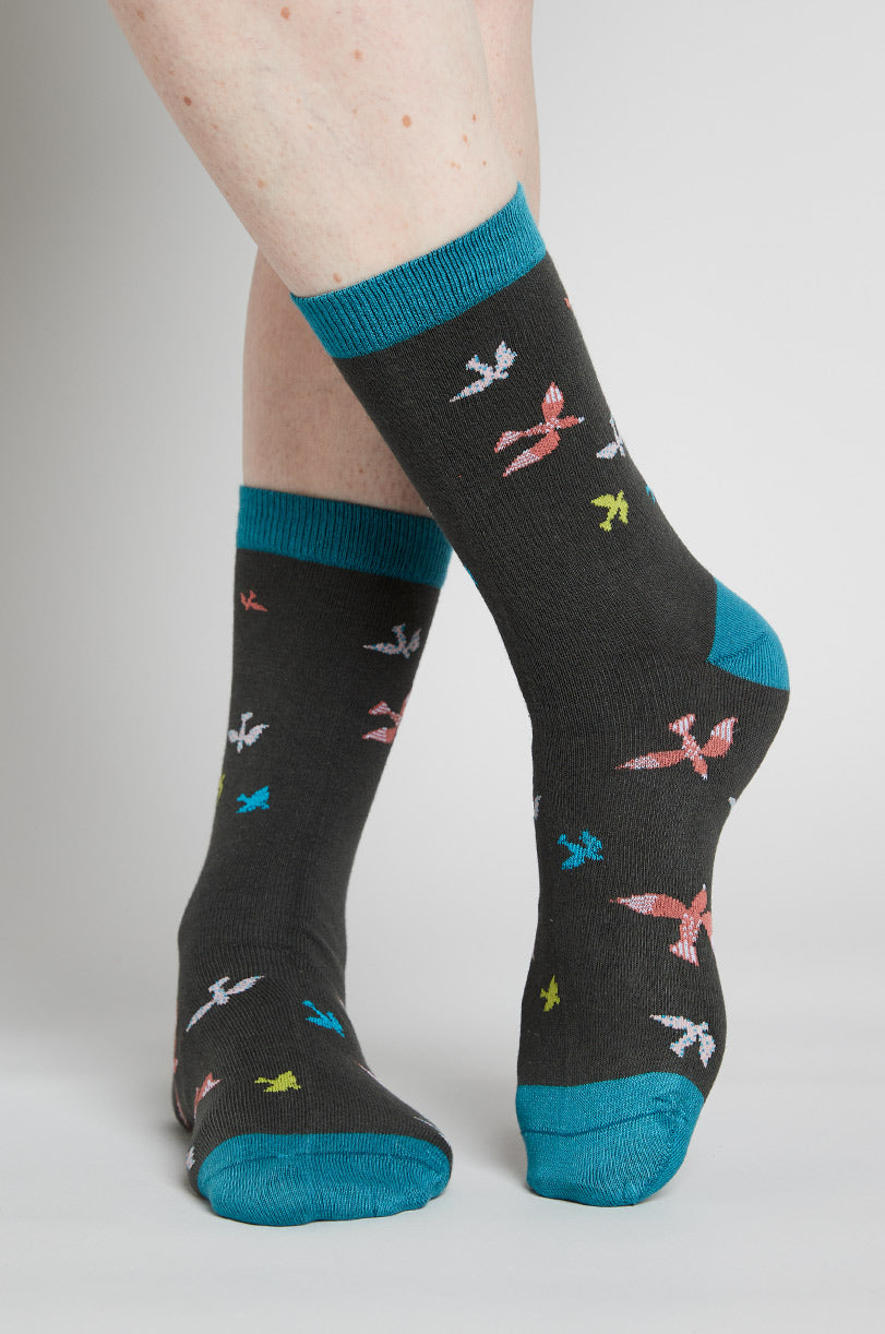 GOTS Organic Cotton Swallows Socks