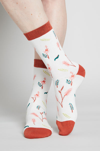 SK0458 Organic Cotton Flower Socks