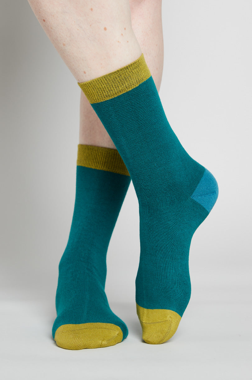 Organic Plain Colour Socks