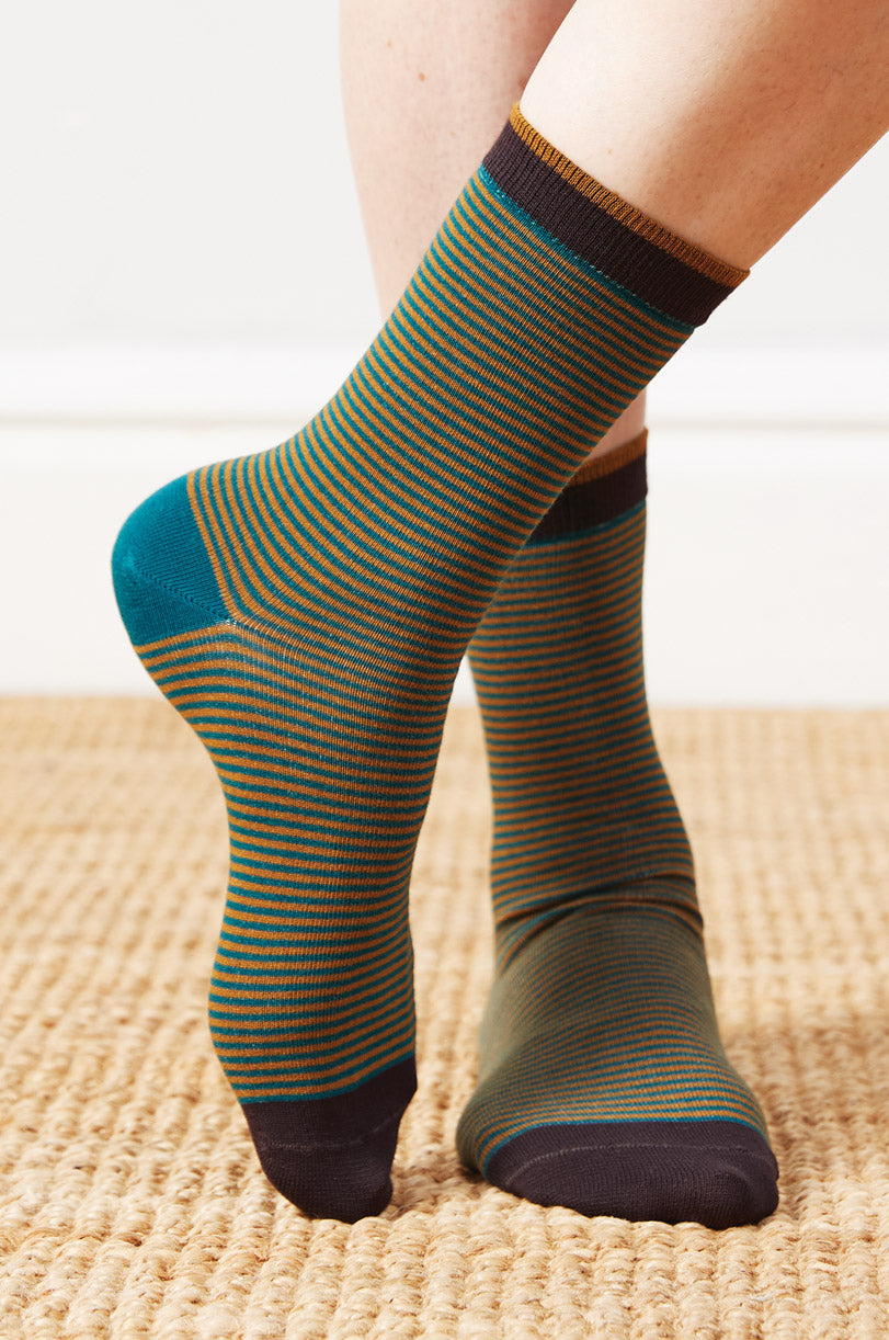 SK0476 Organic Cotton Stripe Socks