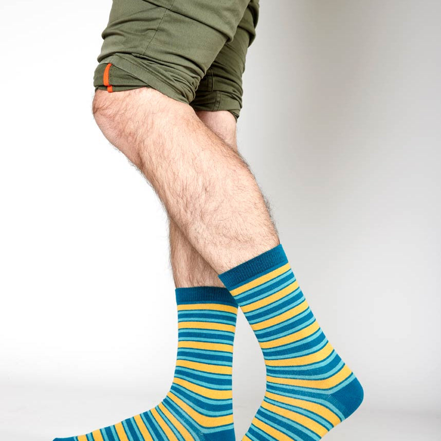 Organic Cotton Stripe Socks