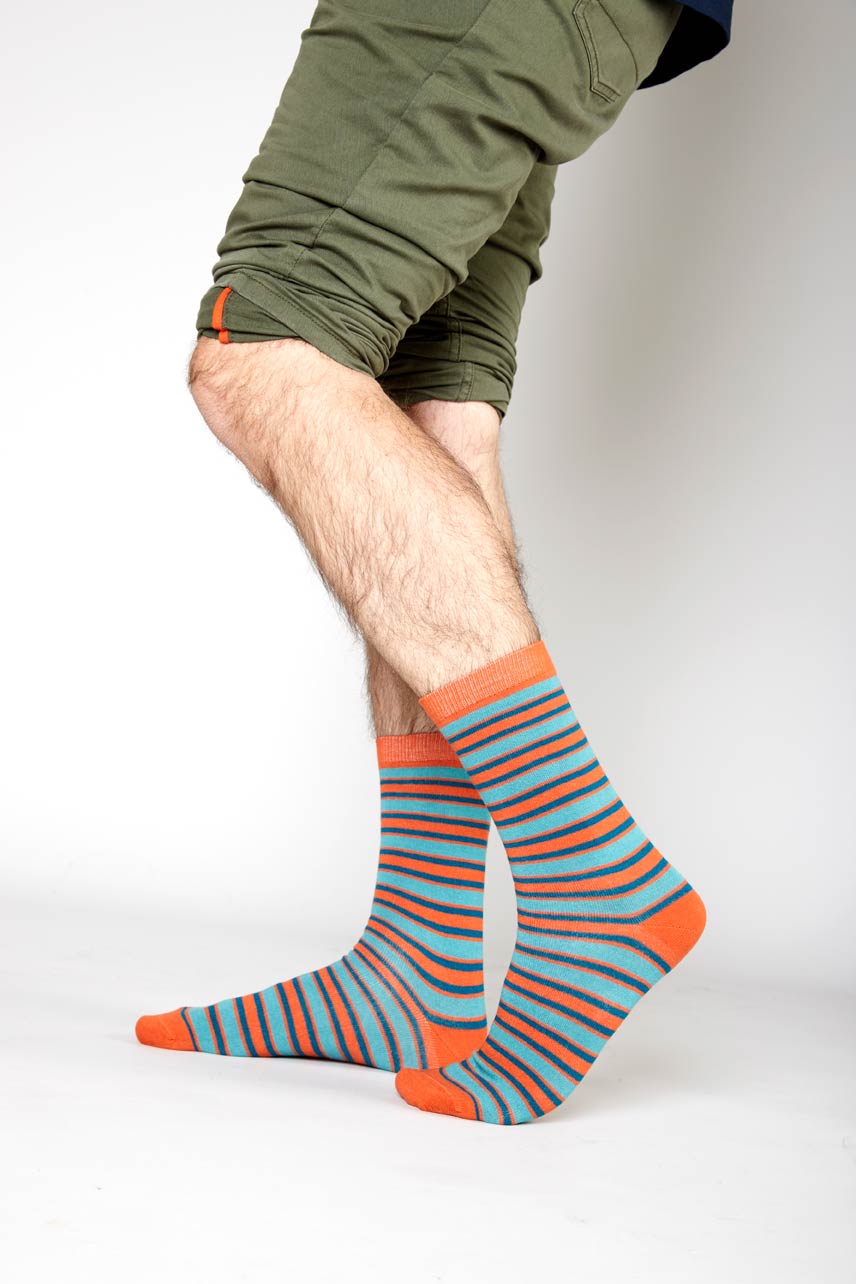 Organic Cotton Stripe Socks