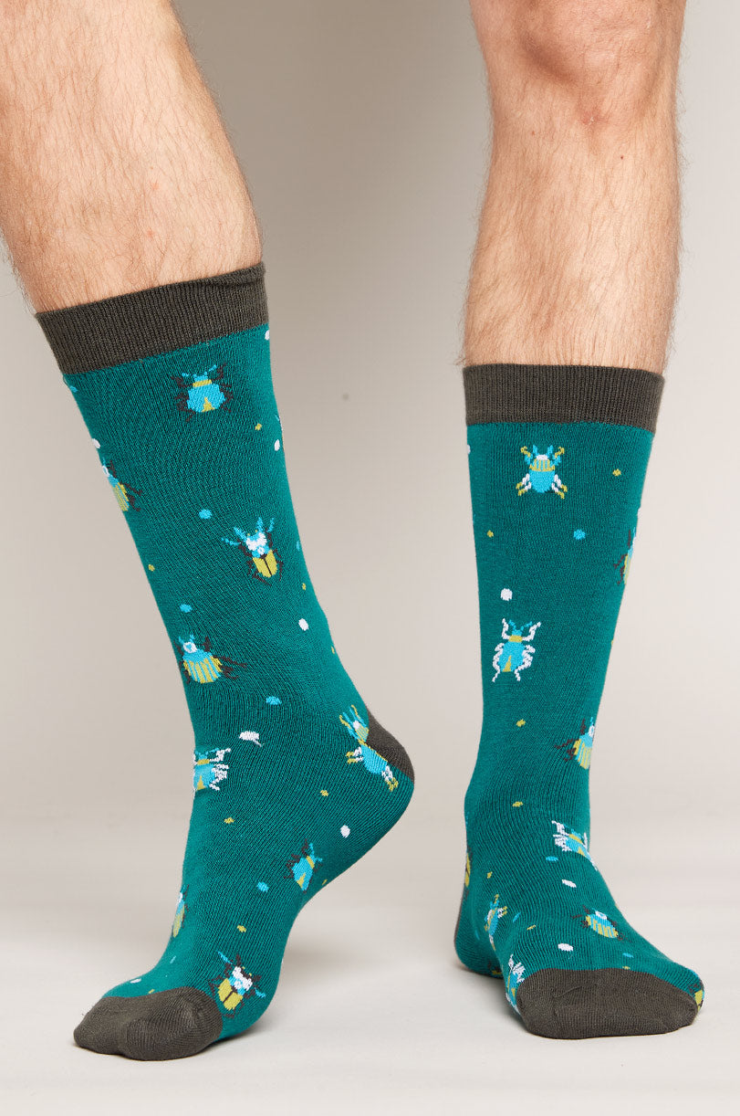 GOTS Organic Cotton Organic Beetle Socks