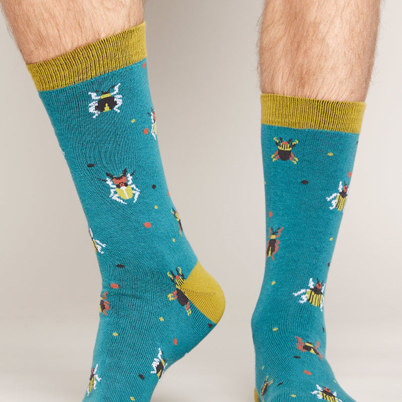GOTS Organic Cotton Organic Beetle Socks