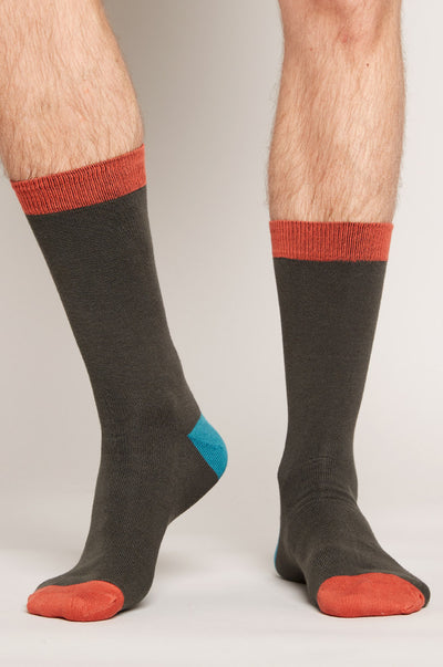 SK9025 Men's Organic Plain Socks