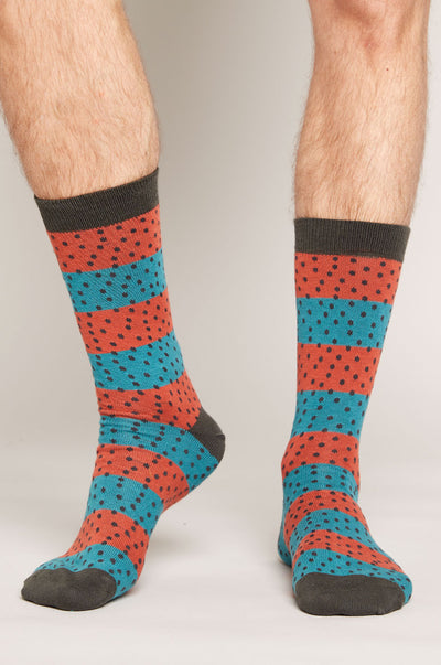 SK9026 Men's Organic Spotty Socks