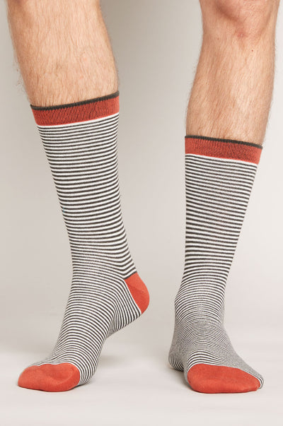 SK9027 Men's Organic Stripe Socks