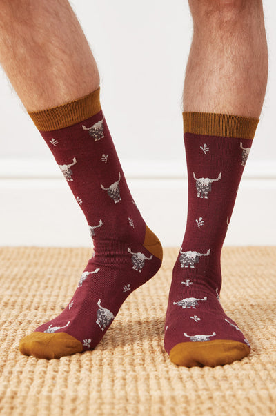 Mens Organic Cotton Highland Socks