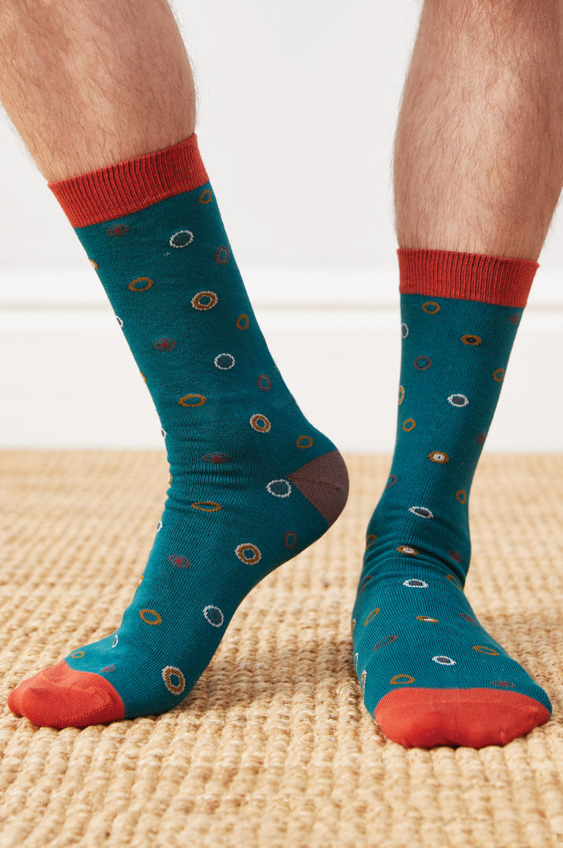 SK9031 Mens Organic Cotton Spot Socks