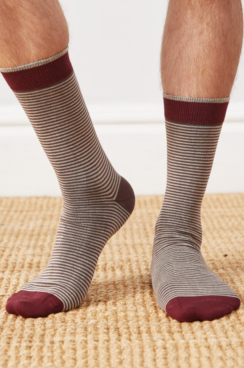 Organic cotton striped socks