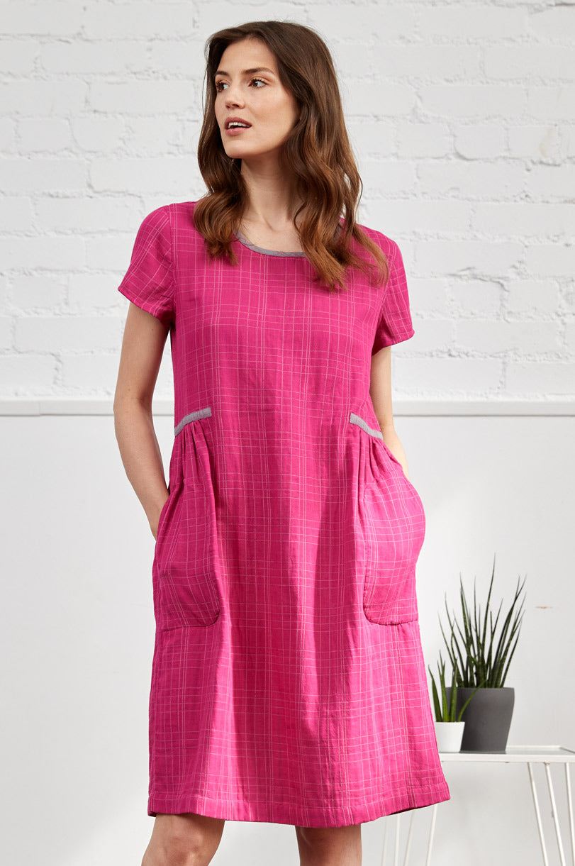 Cotton Reversible Gathered side dress