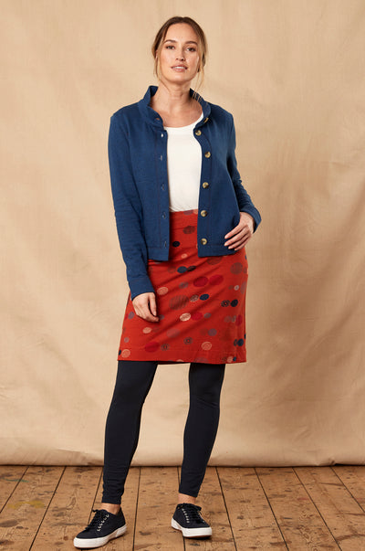 TM6022  Indigo Jersey Jacket