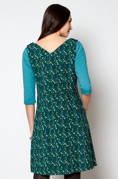 Cotton Needlecord Pinafore Tunic Dress