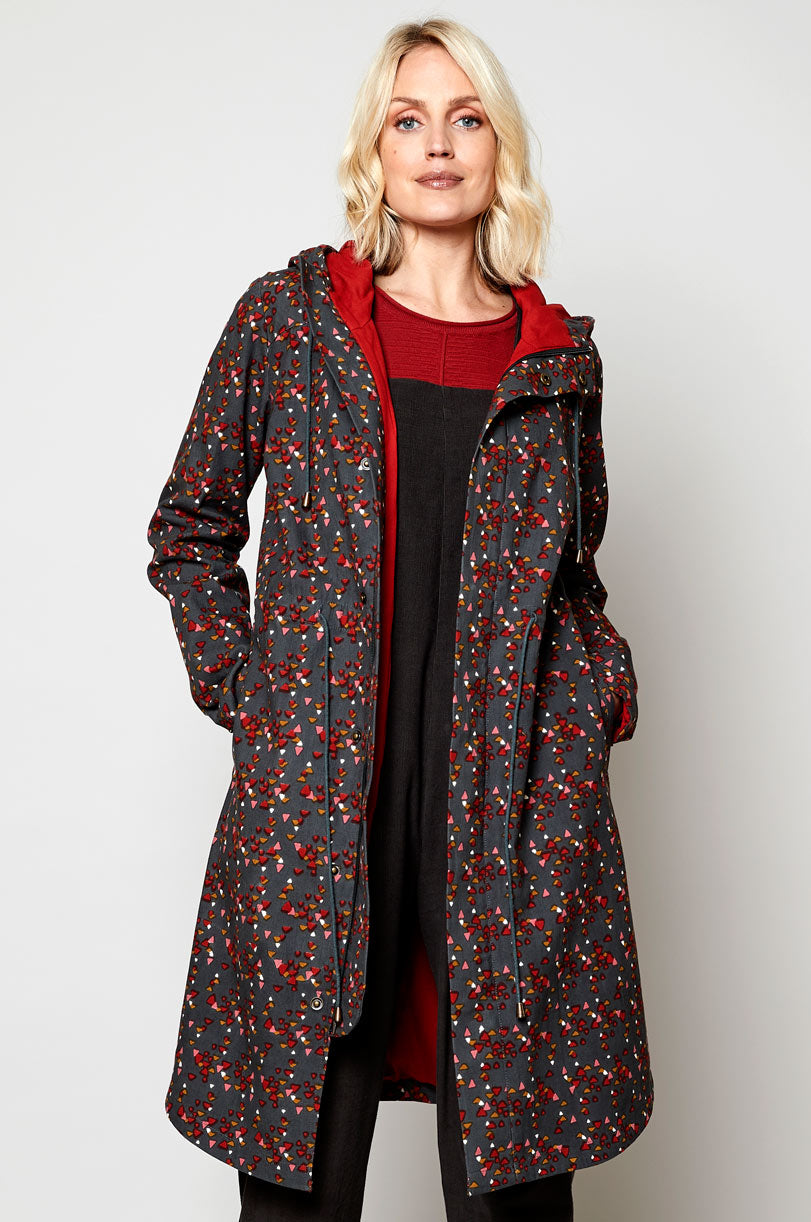 Organic Printed Winter Raincoat