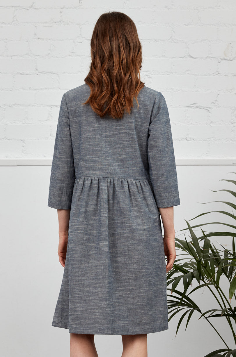 Cotton Chambray Dress