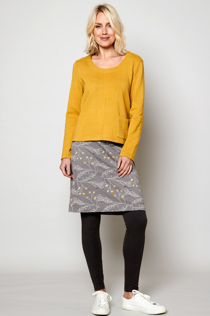 Cotton Terry Jersey Skirt
