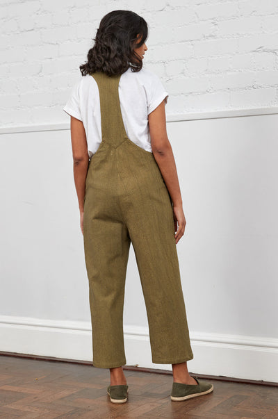 TW1064 Cropped Dungarees